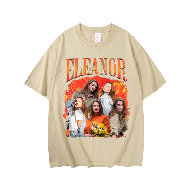 Personalized Original Comfort Cotton Portrait Photo T-Shir | MCGift04