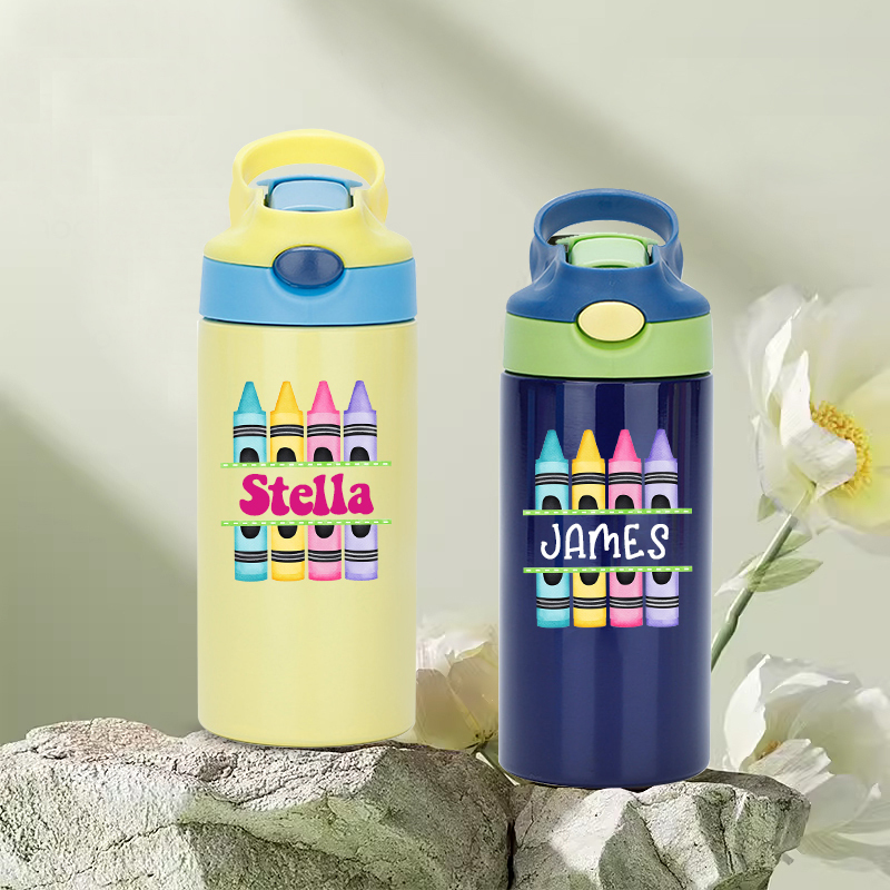 Personalised BPA Free 12oz Kid Water Bottles | YouBottle76