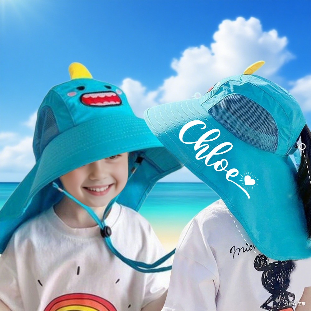 Personalized Wide Brim Breathable Windproof Sun Hat | CWBeach200