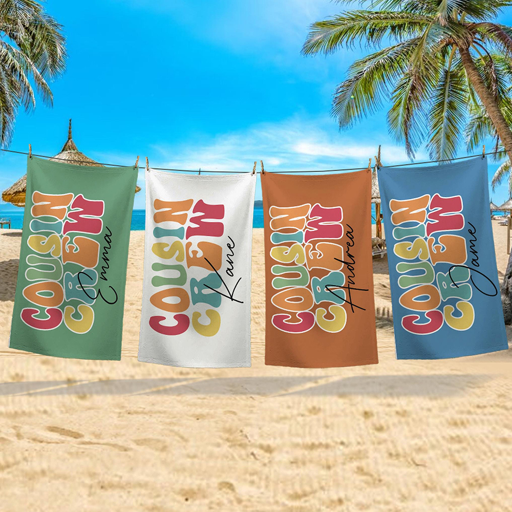 Personalized Back To School Essentials Beach Towel | CWTowel175