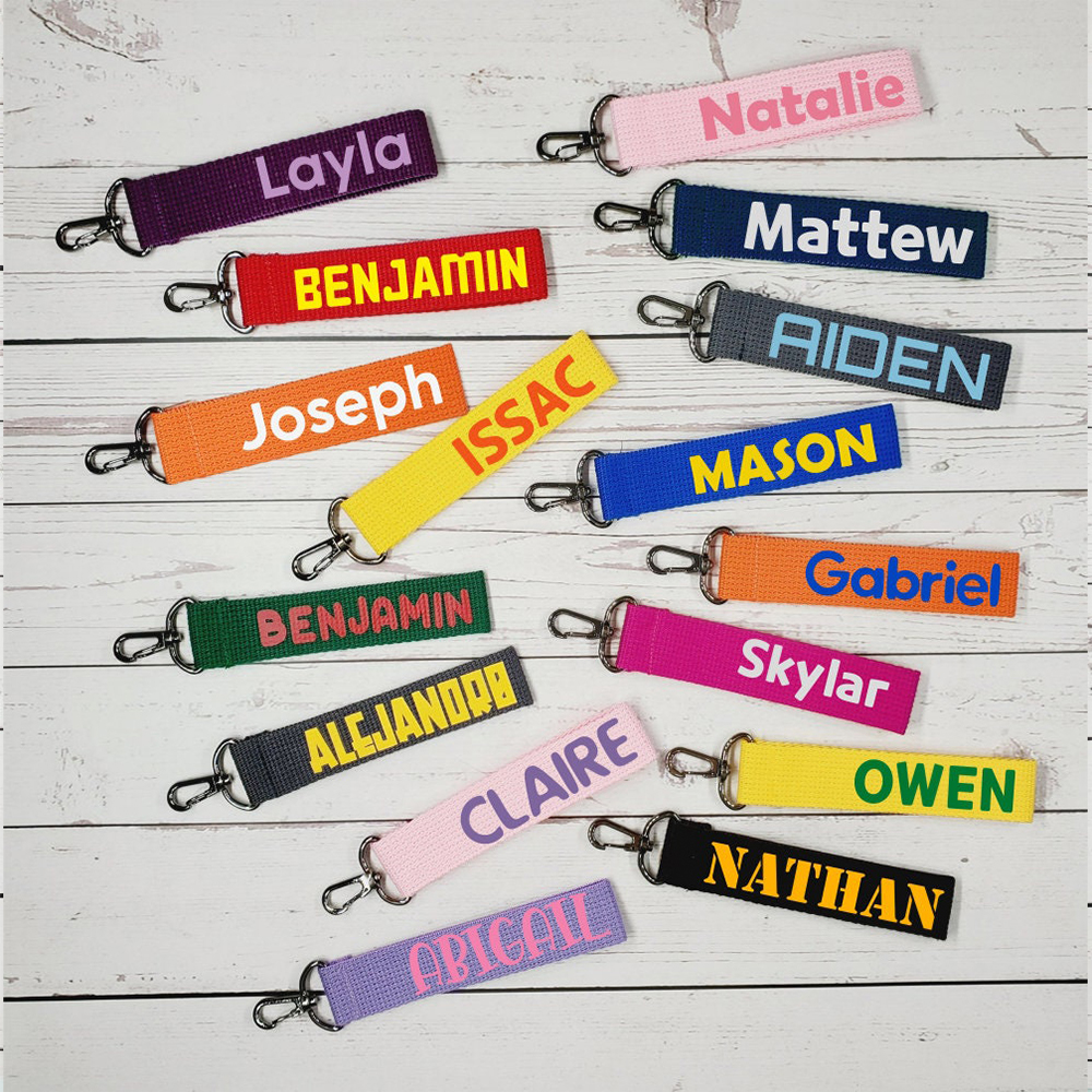 Personalized Colourful Webbing Name Tag | CWToy139