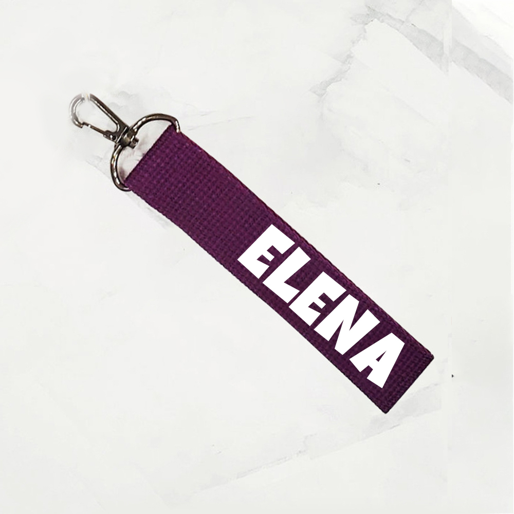 Personalized Colourful Webbing Name Tag | CWToy139