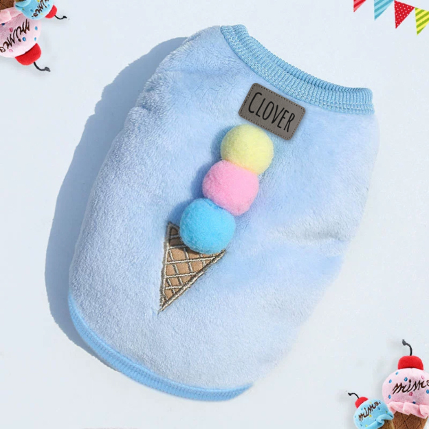 Personalized Cute Pet Soft Plush Fleece Vest | BKPet194