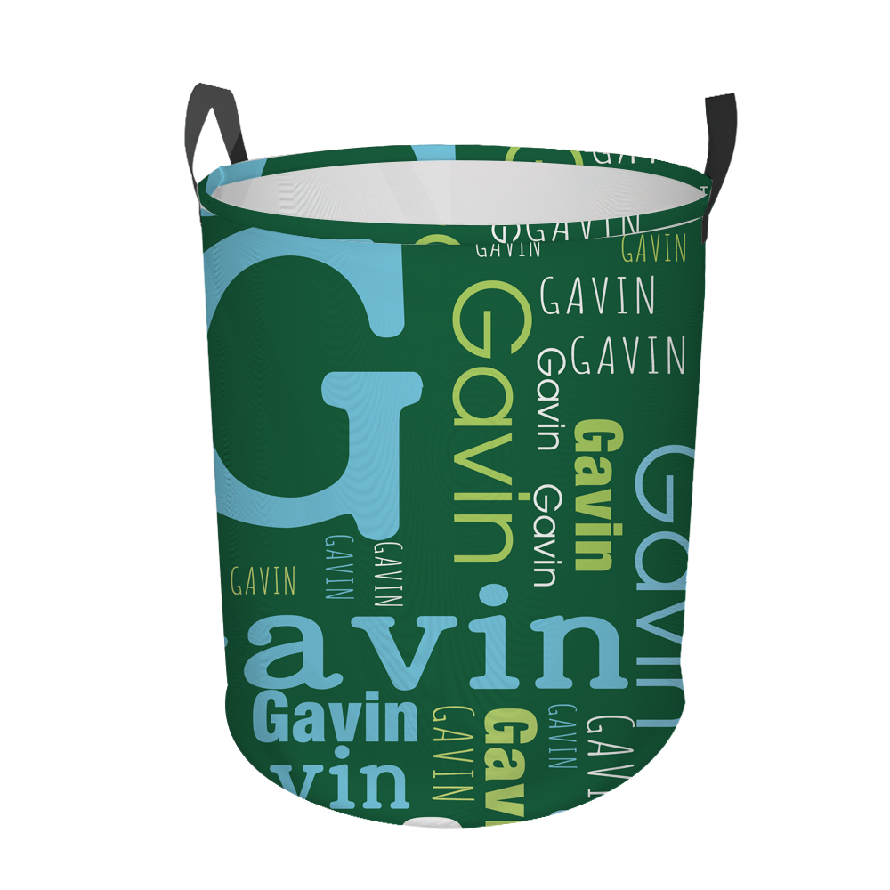 Personalized Laundry Collapsible Baskets with Handle | CWBasket05