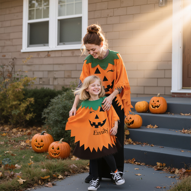 Personalized Halloween Night Glowing Pumpkin Costume | CWHalloween47