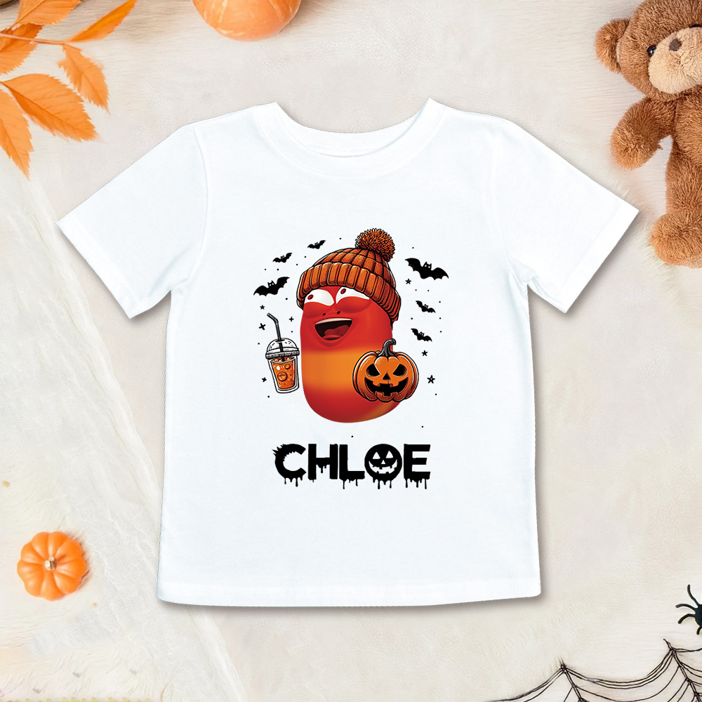 Personalized Larva's Halloween Funny Kid Shirt | Larva05