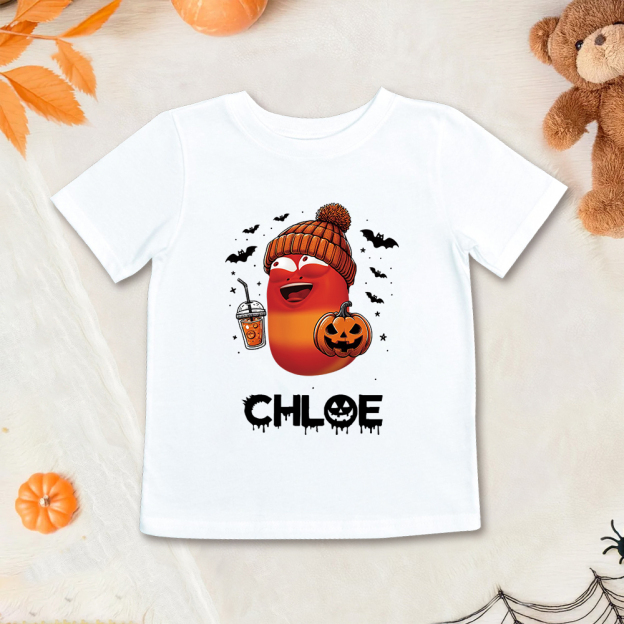 Personalized Larva's Halloween Funny Kid Shirt | Larva05