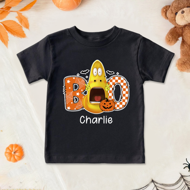 Personalized Larva's Halloween Funny Kid Shirt | Larva12