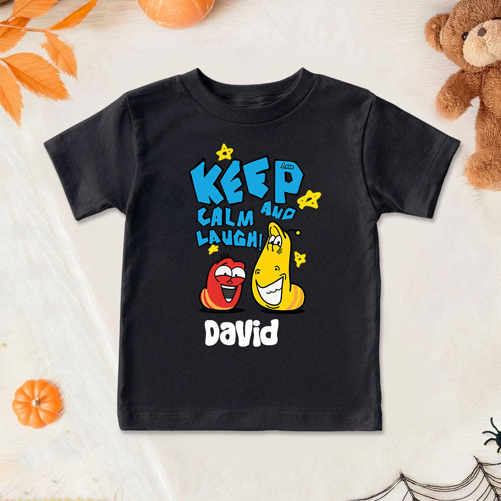 Personalized Larva's Halloween Funny Kid Shirt | Larva13