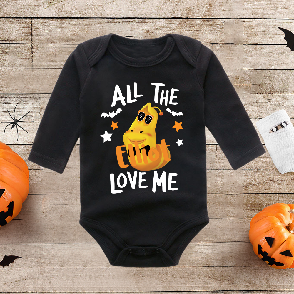 Personalized Larva's Halloween Funny Baby Romper | Larva17