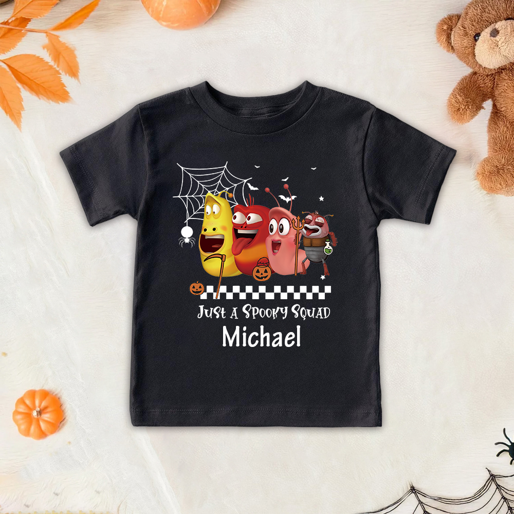 Personalized Larva's Halloween Funny Kid Shirt | Larva10
