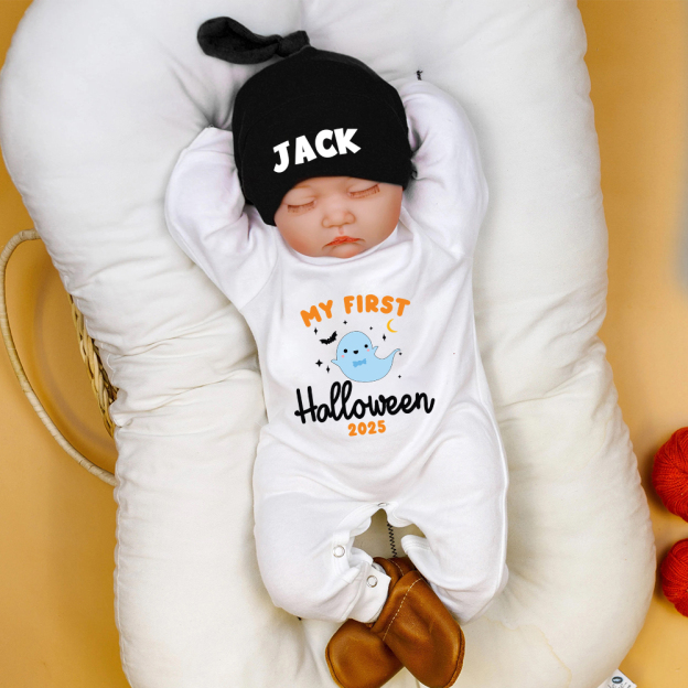 Personalized Baby My 1st Halloween Outfit with Hat | CWHalloween64