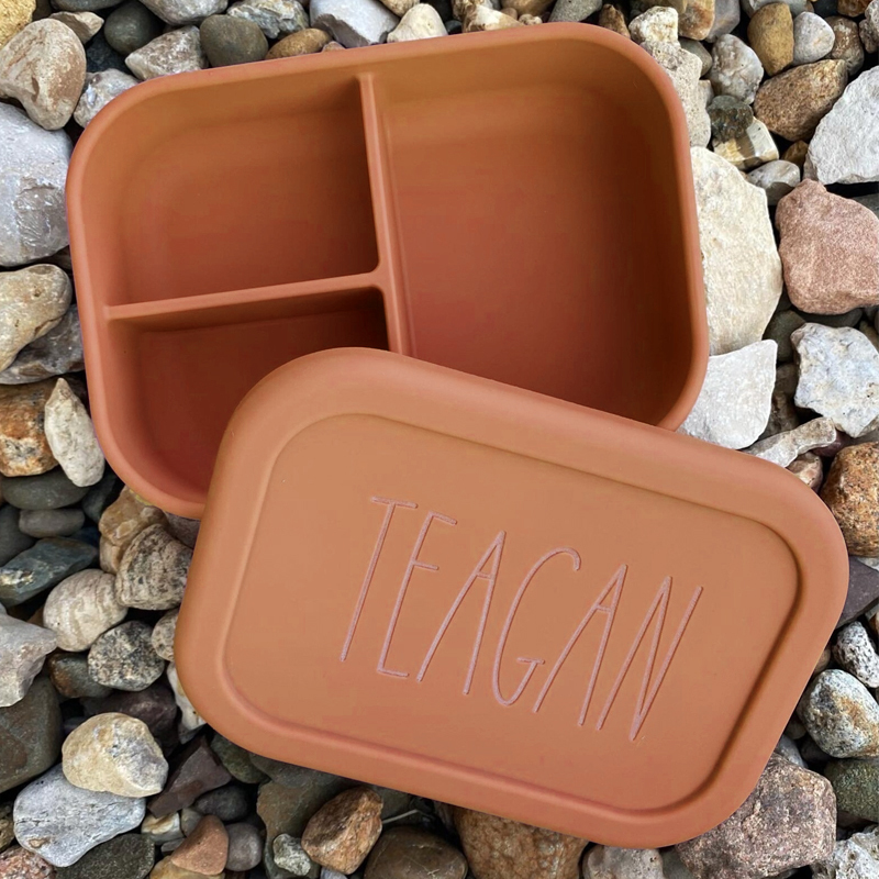 Personalized Kid Silicone Bento Lunch Box | CWBaby18