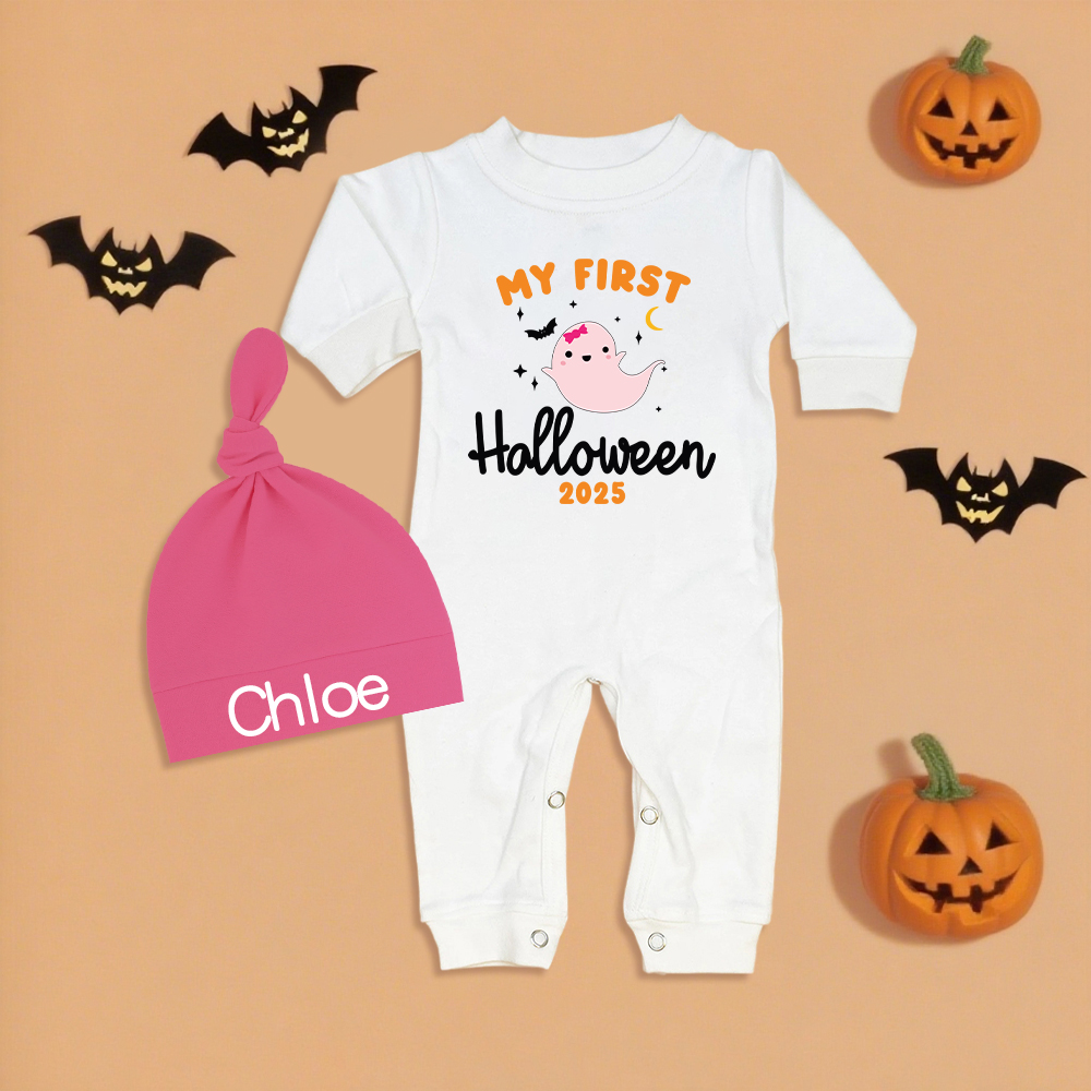 Personalized Baby My 1st Halloween Outfit with Hat | CWHalloween64