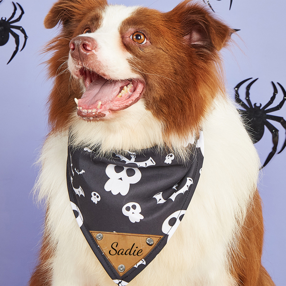 Personalized Halloween Dog Bandana for Comfort & Unique | CWHalloween57