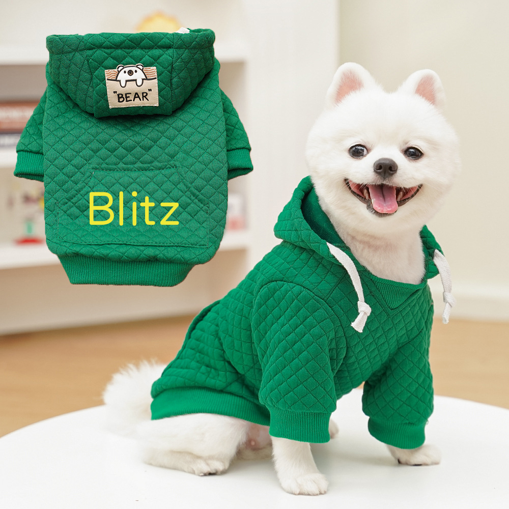 Personalized Warm Pullover Pet Hoodie Sweatshirt | BKPet209