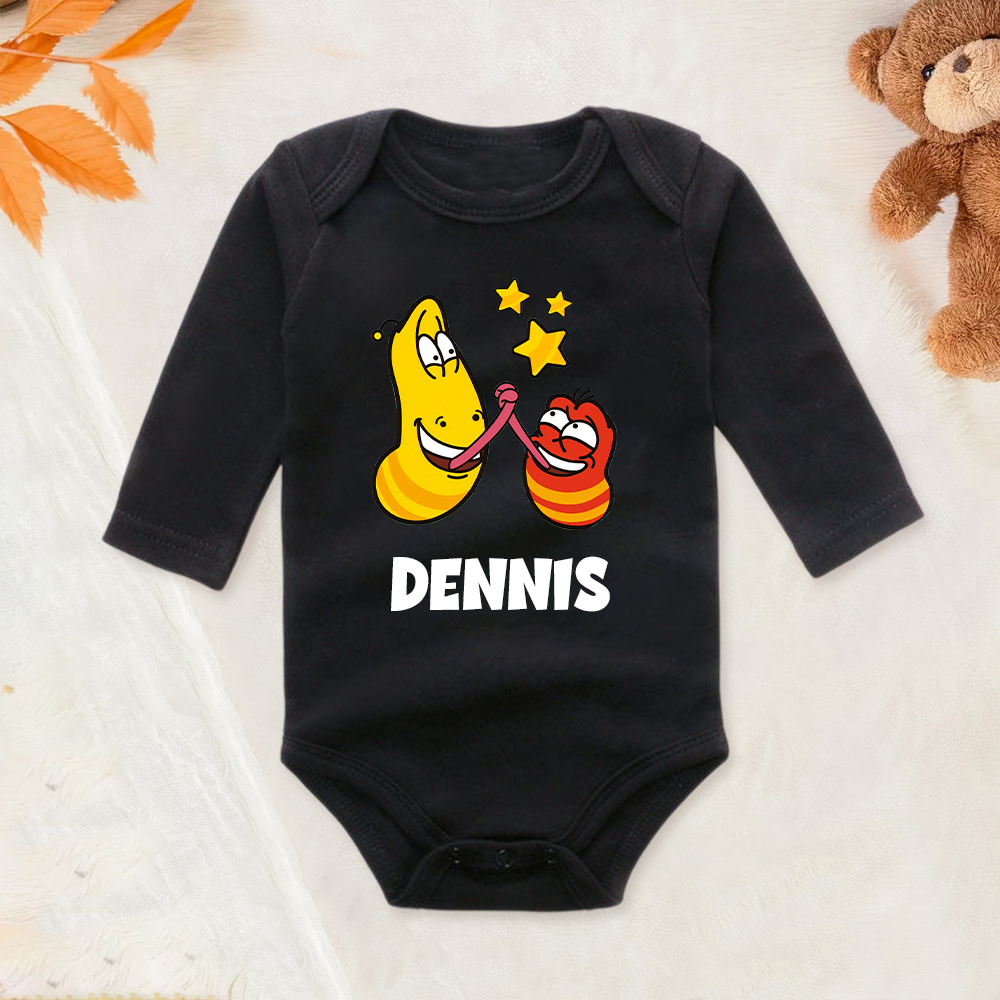 Personalized Larva's Funny Baby Romper | Larva23