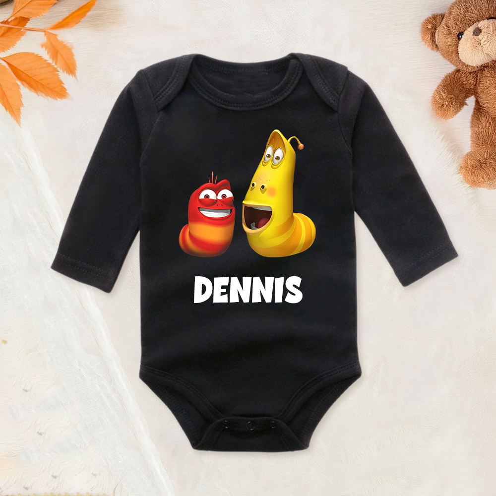 Personalized Larva's Funny Baby Romper | Larva24