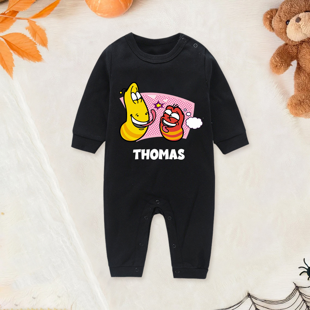Personalized Larva's Funny Baby Romper | Larva26