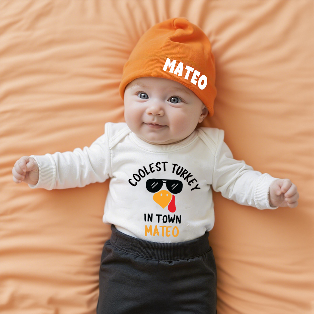 Personalized Baby First Thanksgiving Outfit Set | CWThanks06