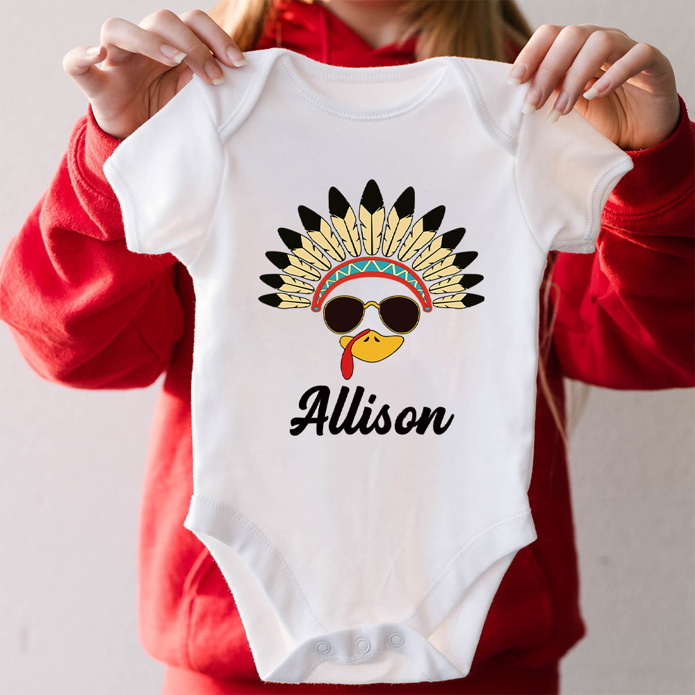 Personalized Funny Turkey Face Family Matching Shirt | CWThanks07