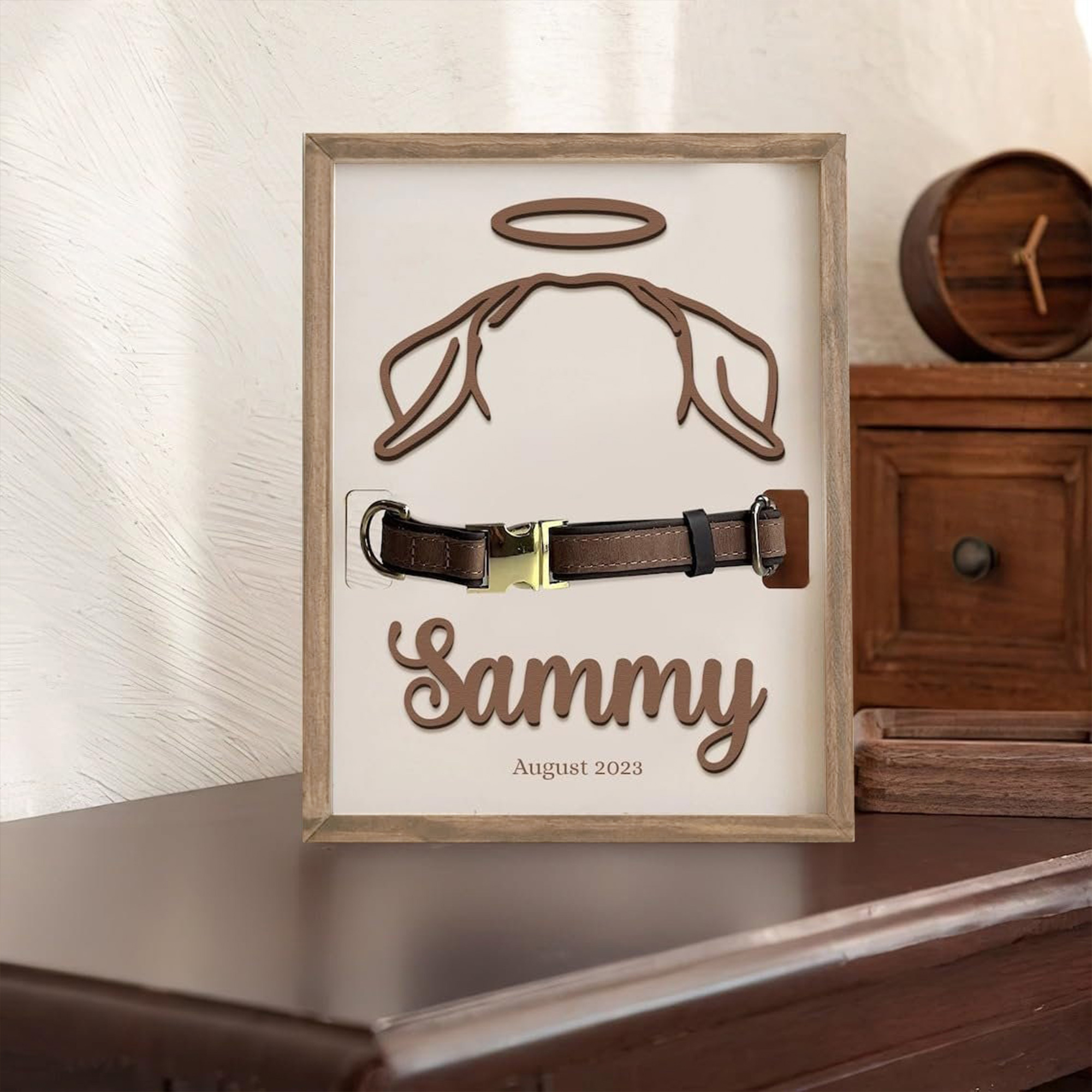 Personalized Memorial Plaque Dog Ear Collar Sign | BKPet212