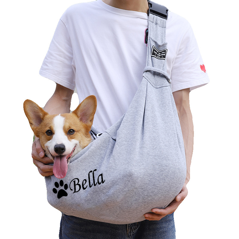 Personalized Pet Hands Free Sling Carrier | BKPet43