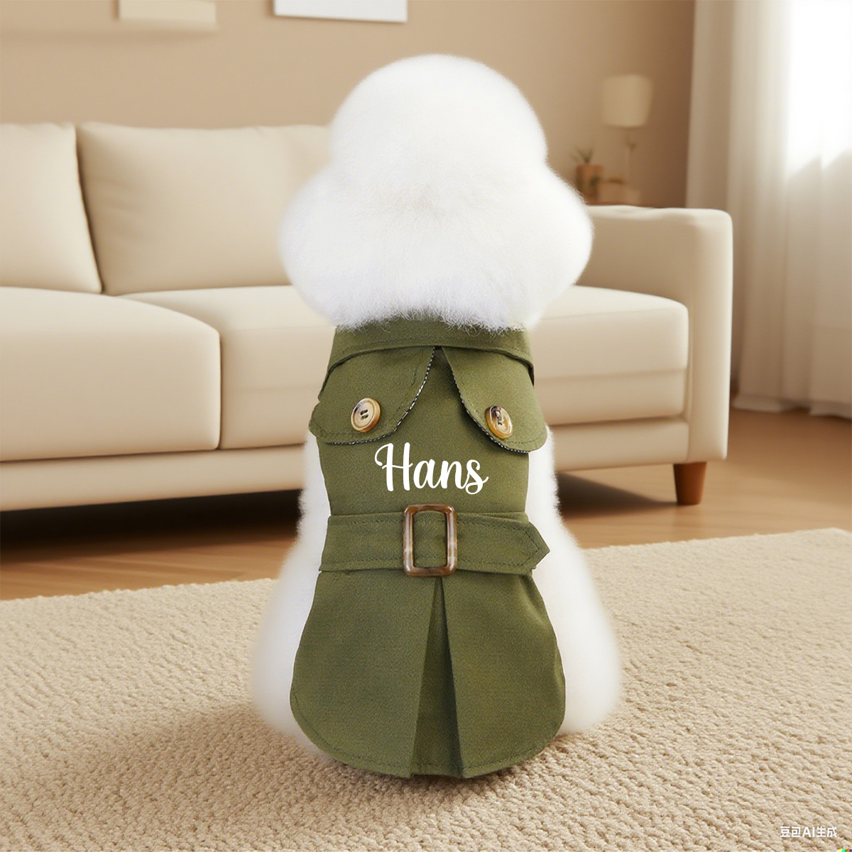 Personalized Pet British Style Jacket | BKPet215