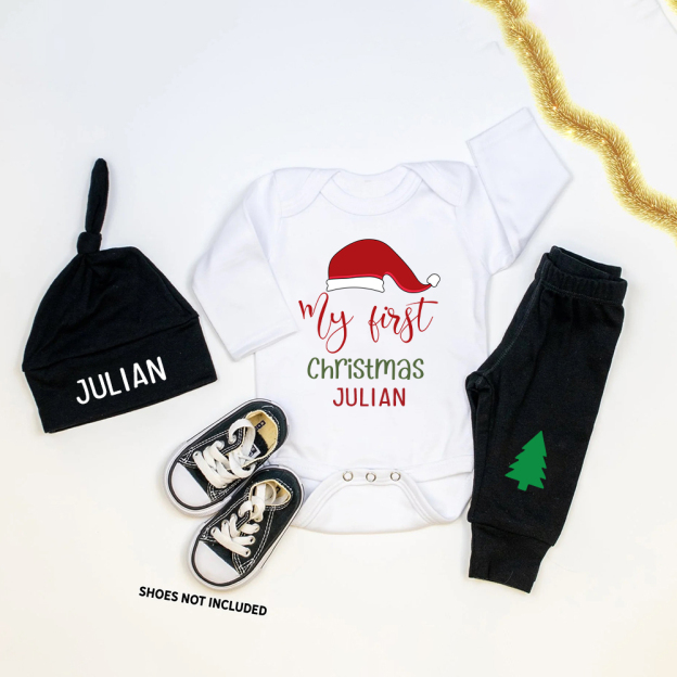 Personalized Baby 1st Christmas Outfit Set | MCGift123
