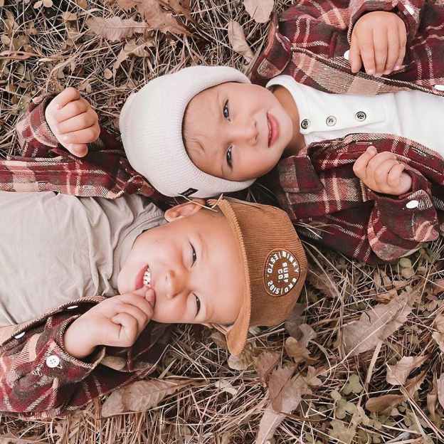 Personalized Leather Patch Kids Flannel Jacket | inJacket15