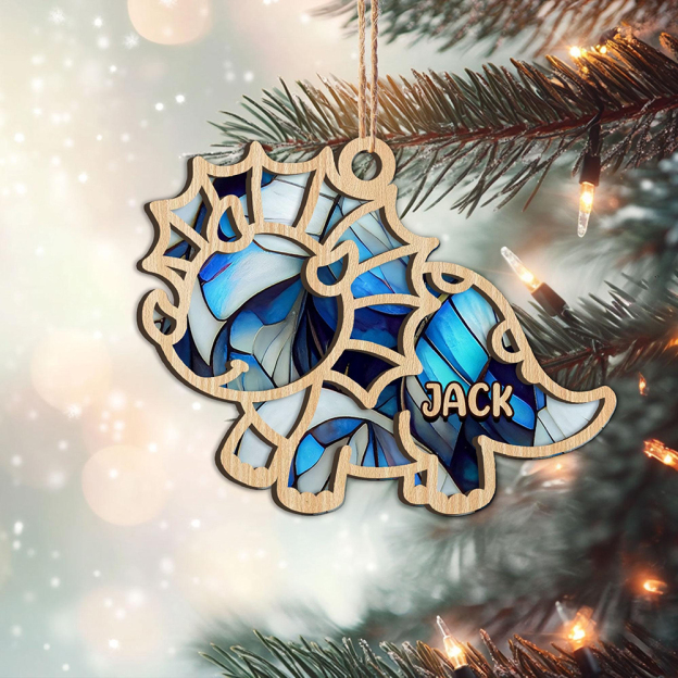 Personalized Dinosaur Christmas Tree Ornaments | MCGift148