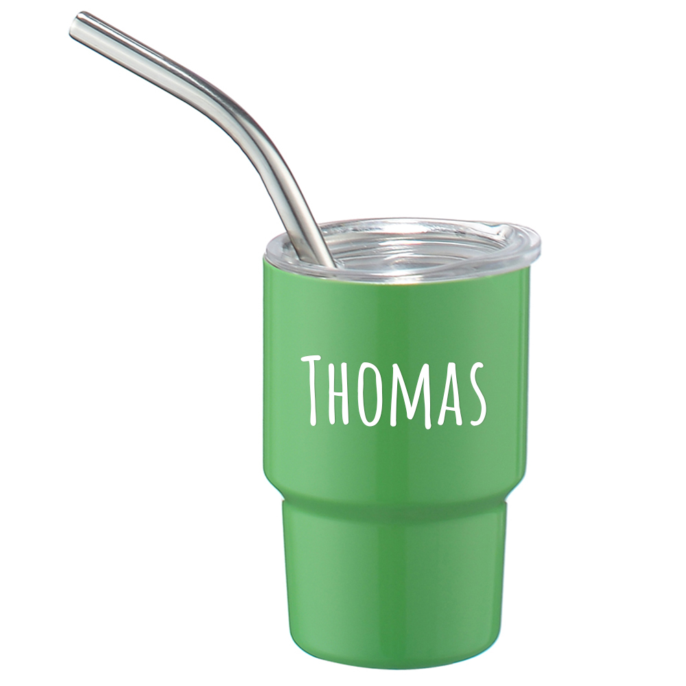 Personalised 3oz Stainless Steel Sippy Mini Tumbler | KidCup09