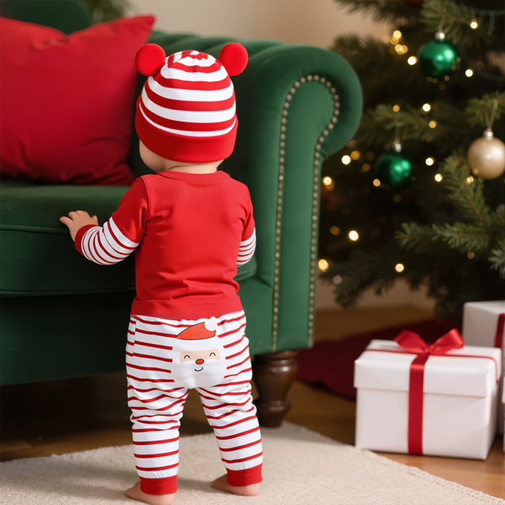 Personalized Baby Christmas 3pcs Outfit Set | MCGift158