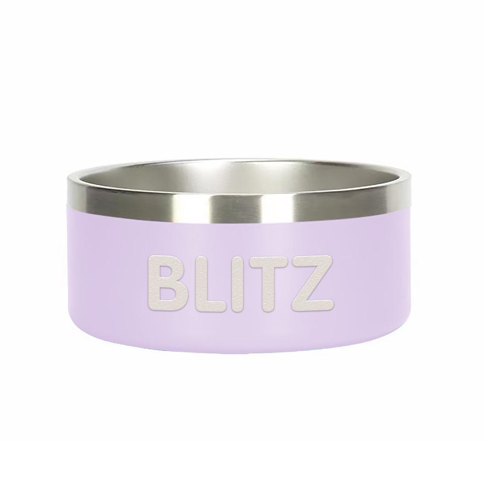 Personalized Stainless Steel Pet Food Bowl | BKPet229