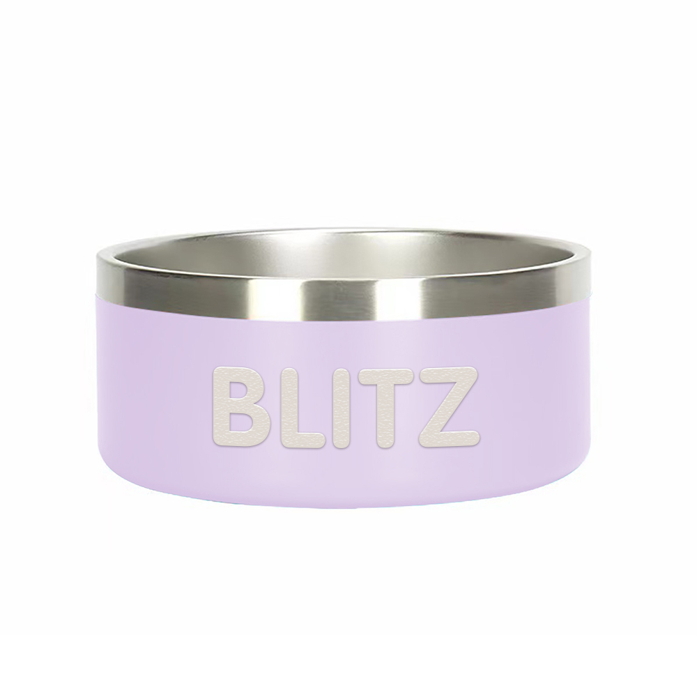 Personalized Stainless Steel Pet Food Bowl | BKPet229