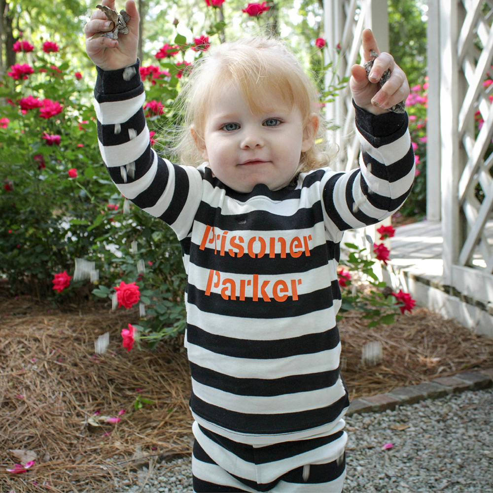 Personalized Prison Inmate Halloween Pajamas | CWHalloween74