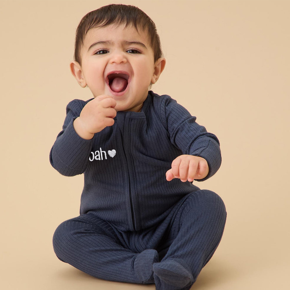 Personalized Embroidered Baby Announcement Outfit | CWBaby314