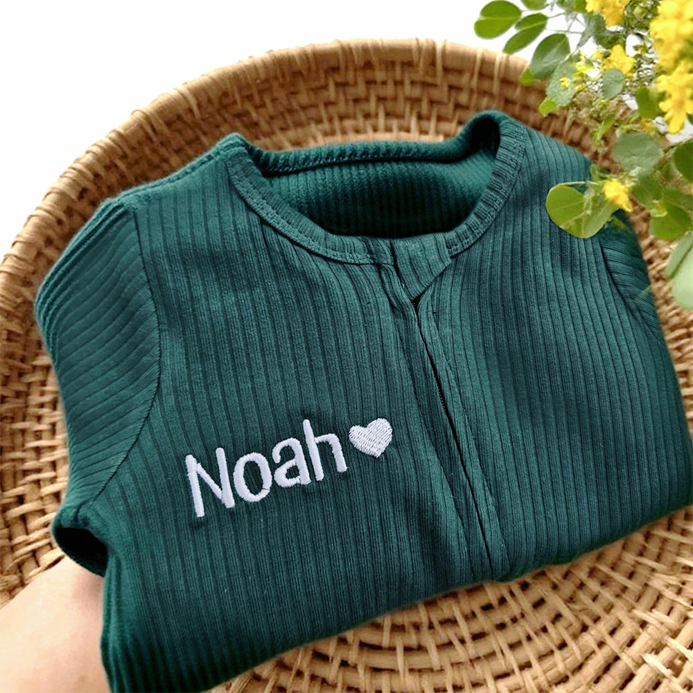 Personalized Embroidered Baby Announcement Outfit | CWBaby314