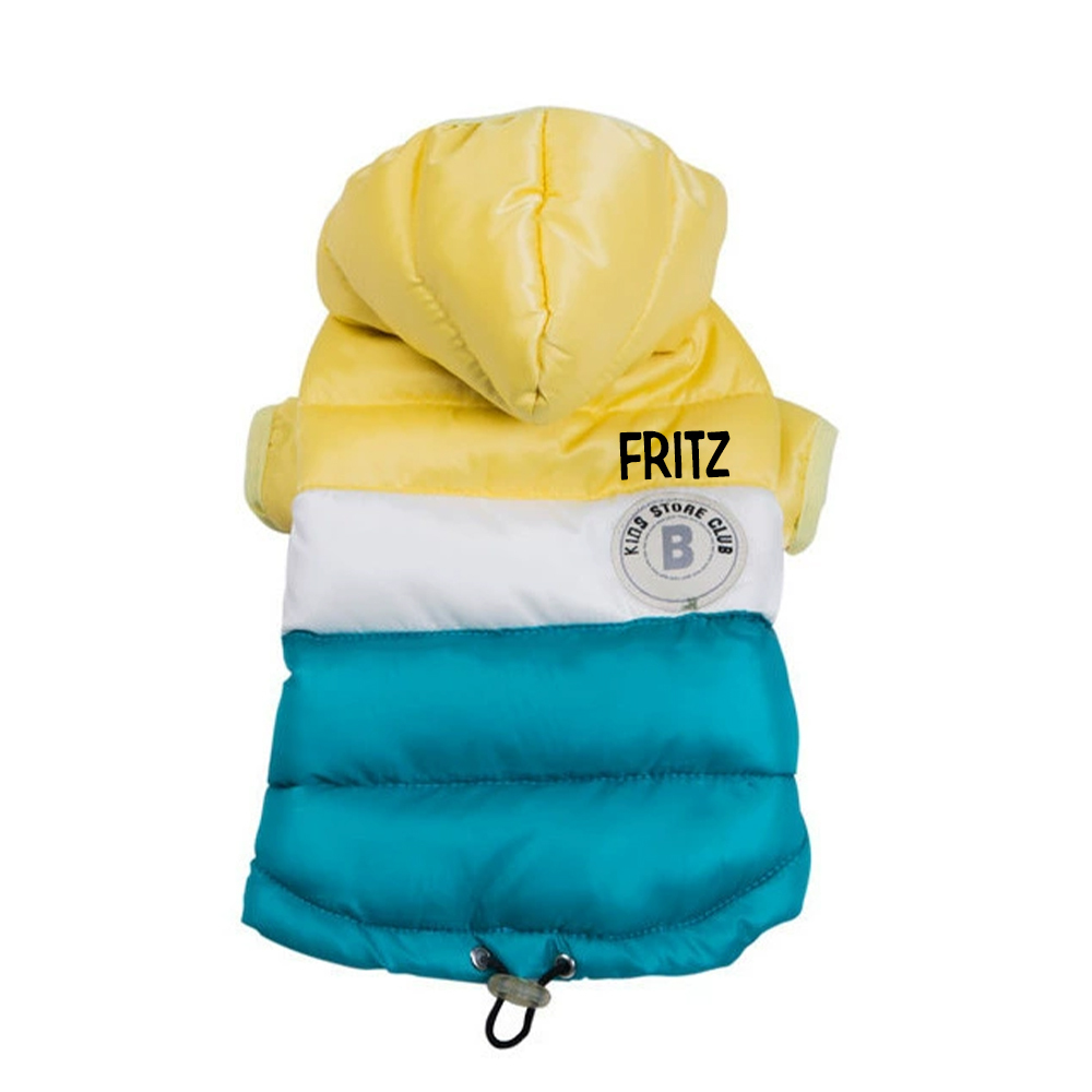 Personalized Pets Warm Lightweight Puffer Jacket | BKPet243