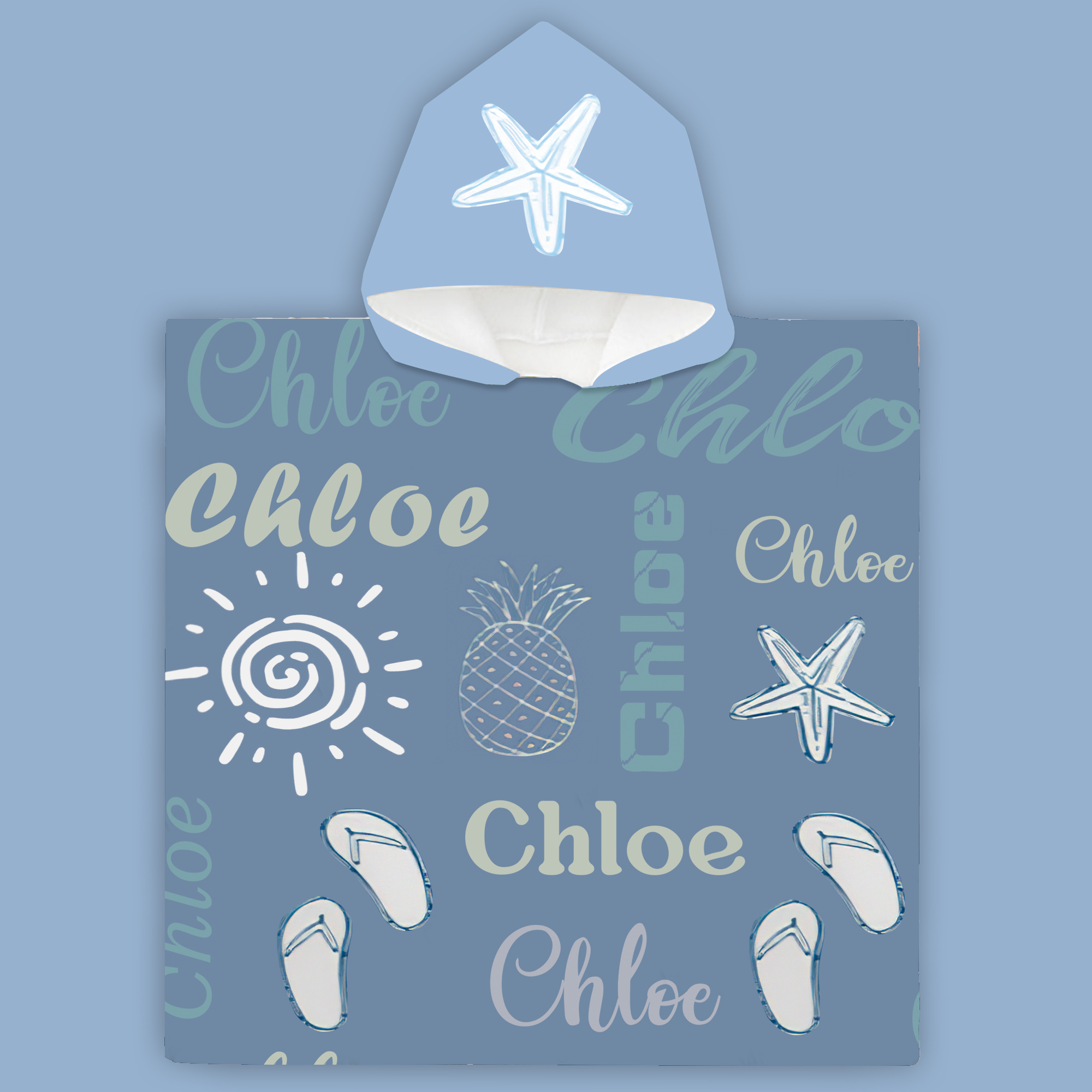 Personalized Hooded Beach Towel for Summer & Beach | CWHTowel01