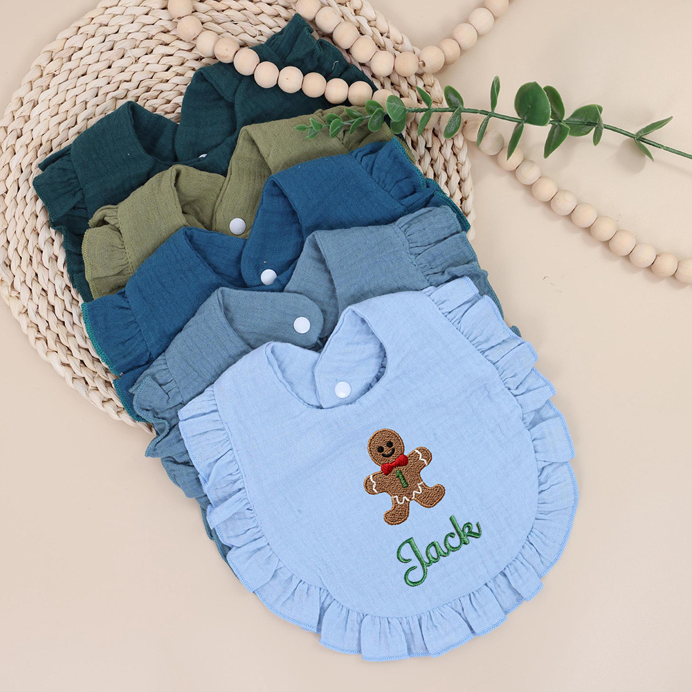 Personalized Embroidered Baby Christmas Bib | MCGift191