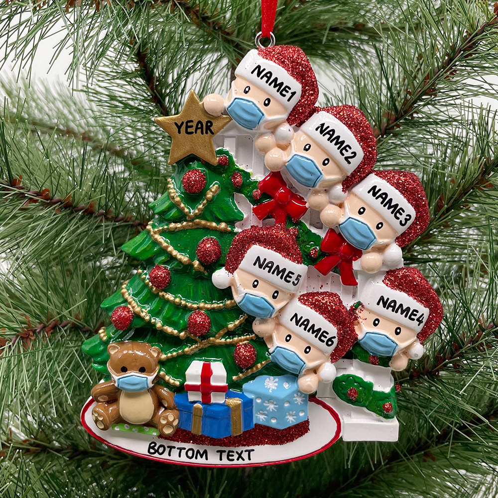 Personalised Christmas Tree Family Ornament | MCGift203