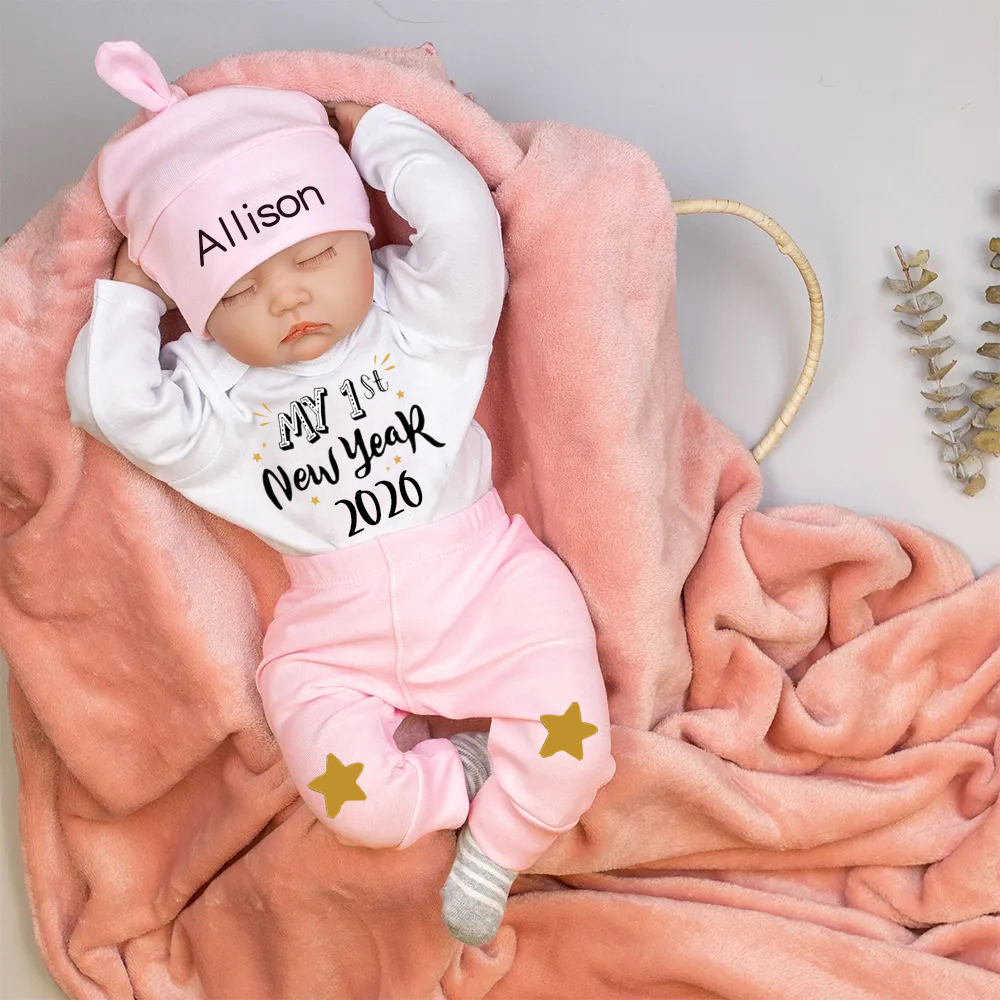 Personalized Baby 1st New Year's Outfit Set | CWBaby125