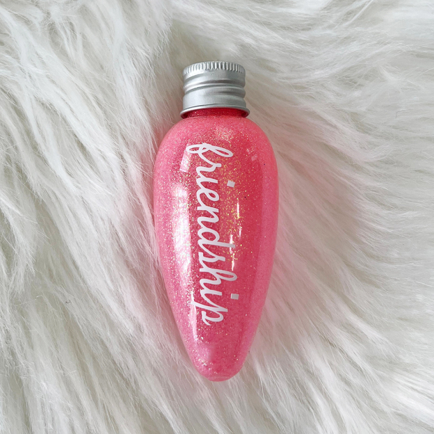 Personalised Glitter Lightbulb Special Christmas Ornament | MCGift212