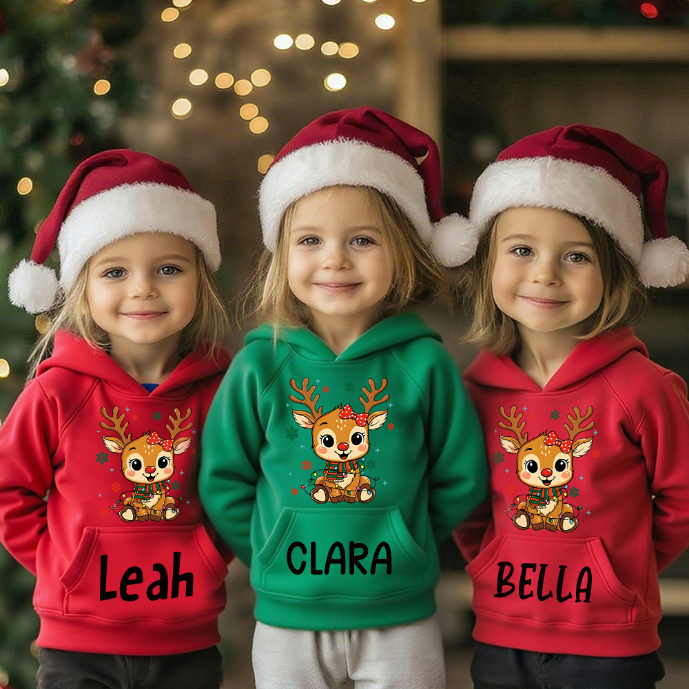 Personalized Kids Lovely Christmas Hoodie | MCGift218