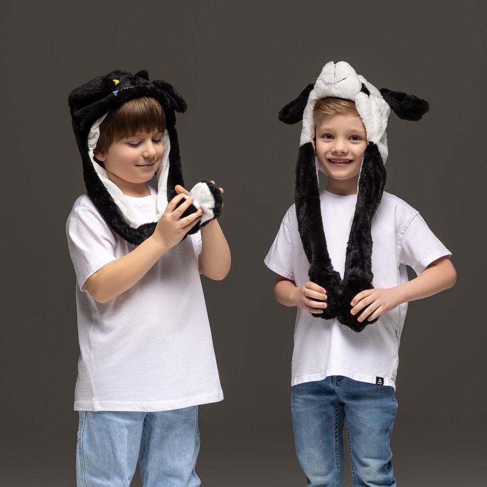 Personalized Embroidery Funny Ears Moving Plush Hat | HSKid79