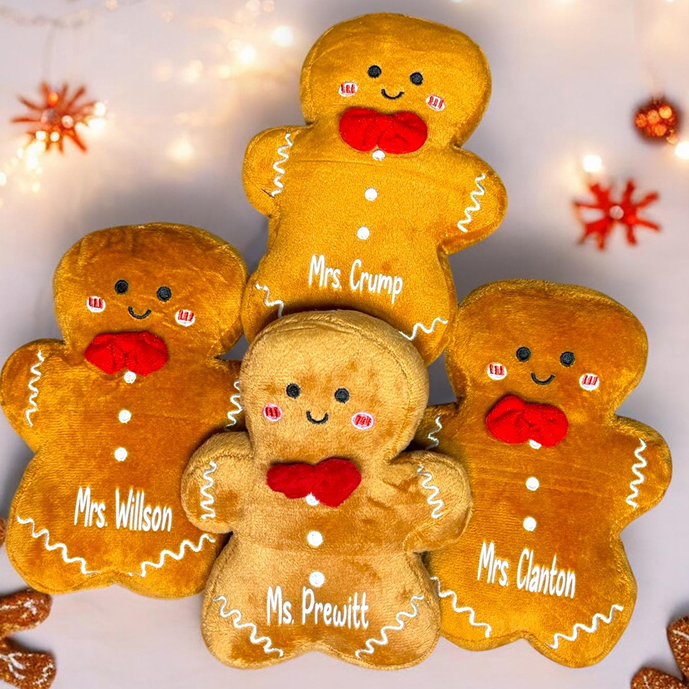 Personalized Christmas Gingerbread Plush Toys Ornament | MCGift224