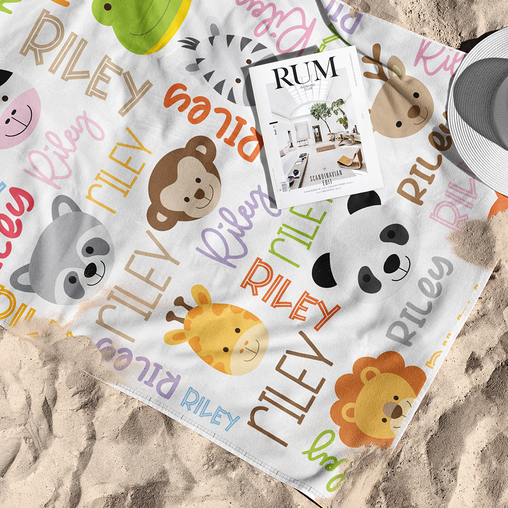 Personalized Lovely Kid Towel for Summer & Beach | CWTowel57