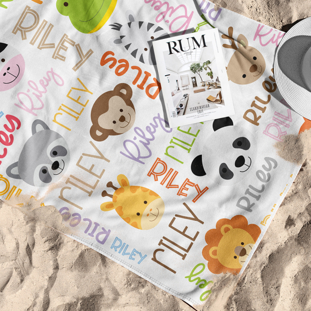 Personalized Lovely Kid Towel for Summer & Beach | CWTowel57