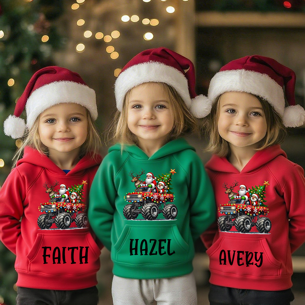 Personalized Kids Lovely Christmas Hoodie | MCGift227